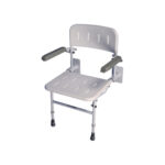Hinged Shower Seat with Back and Arms