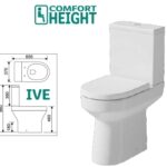 IVE WC with Soft Close Seat & Cover – Comfort Height