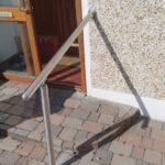 1m Wall to Ground Stainless Steel Handrail